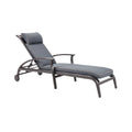 Adjustable Outdoor Chaise Lounge Chair with Cushioned Headrest and Durable Frame