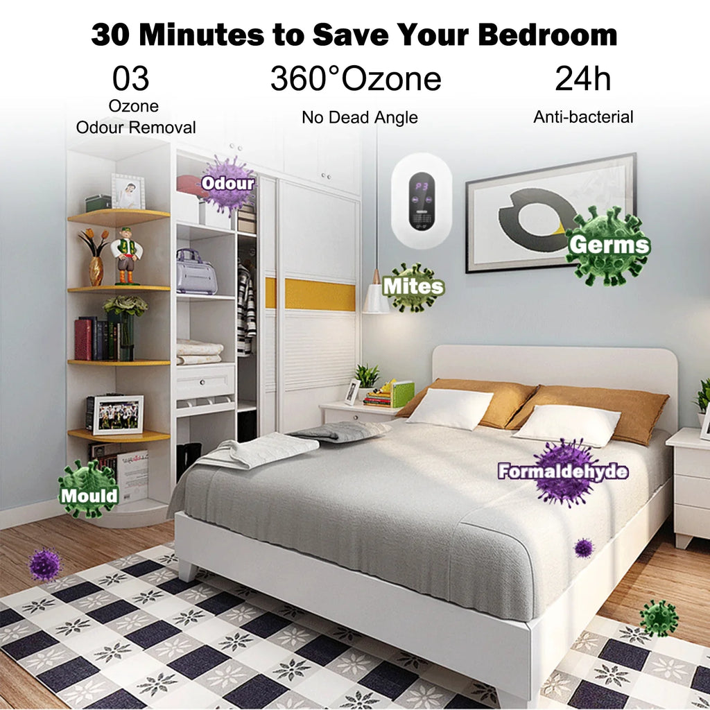 GoolRC steriliser,- Deodorizer Air Sterilizer - Deodoriser Ion - Air Sterilizer Quiet Air Ion Deodoriser Ion Ozone Mite Removal Air Cleaner Air Steriliser Sterilization - Removal - BedroomQuiet
