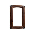 Elegant Wooden Frame with Black Accents for Artwork Display