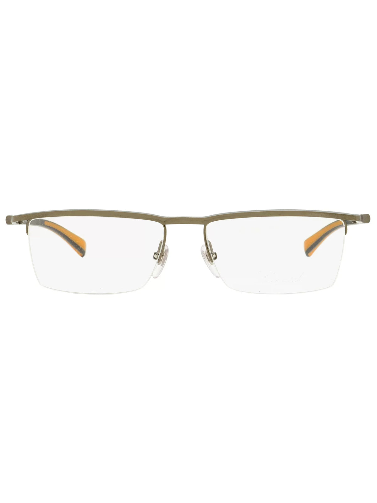 Chopard Men's Gunmetal Rectangular Eyeglass Frames VCHA06-509-56